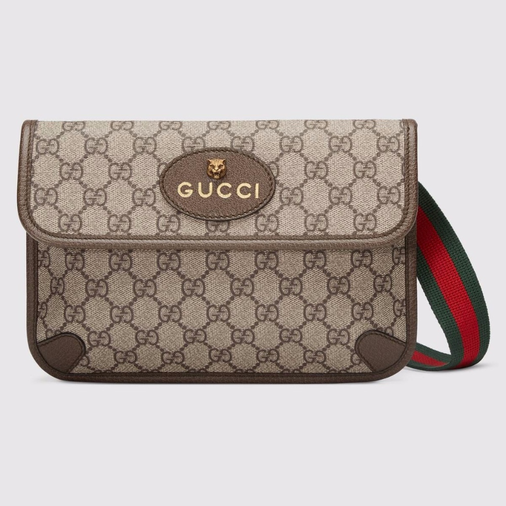 Beige GG Canvas Supreme belt Bag